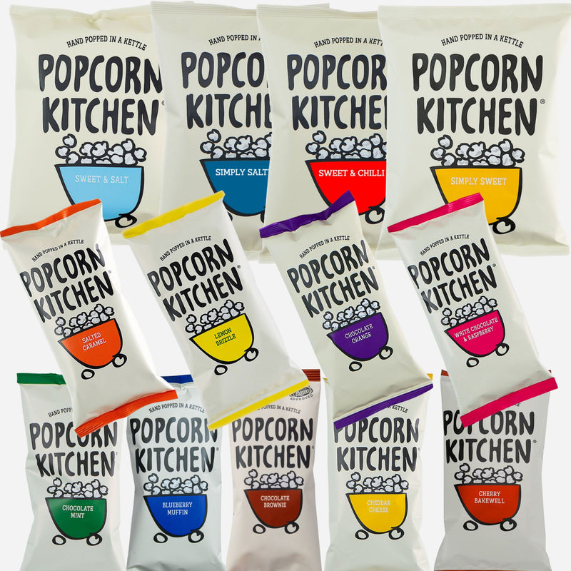 Ultimate Popcorn Snack Box | 26 x Snack Bags | Popcorn Kitchen