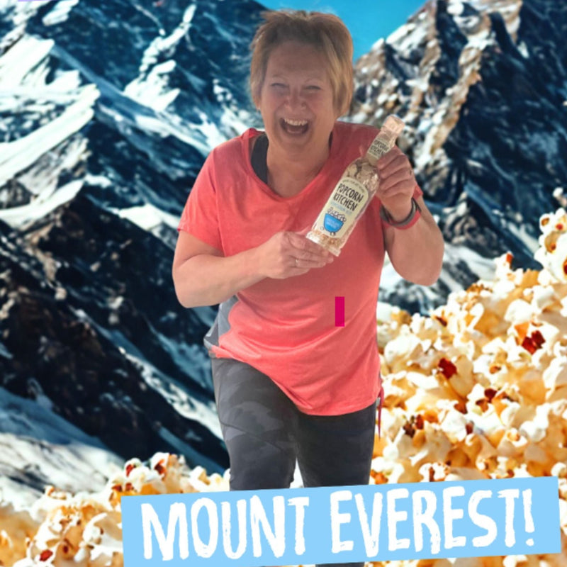 Jill and backdrop of Mount Everest