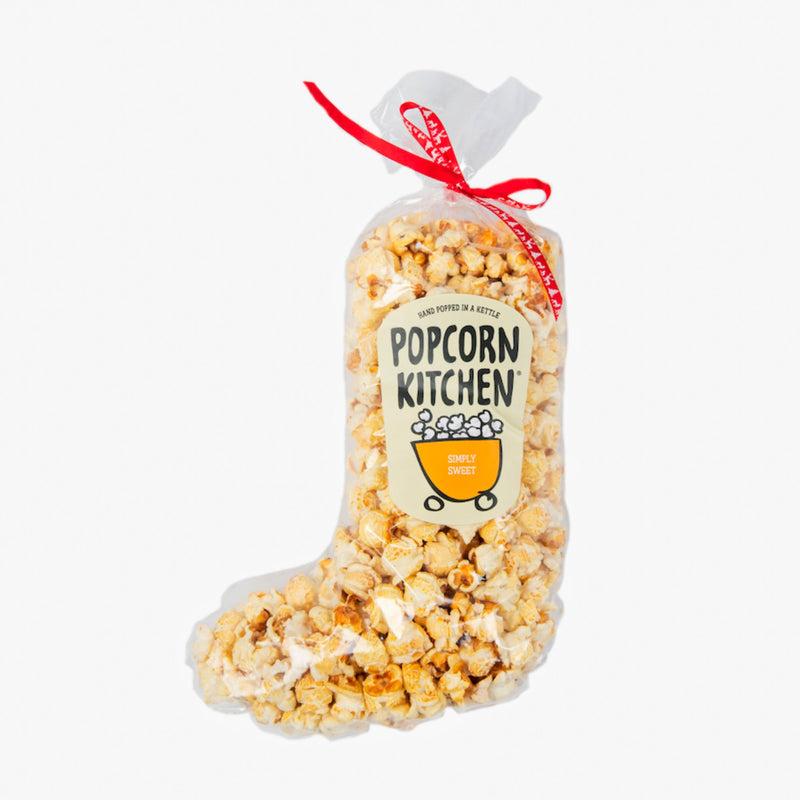 Simply Sweet Popcorn Christmas Stocking, 140g