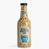 Giant bottle of popcorn with worlds greatest dad label on a white background