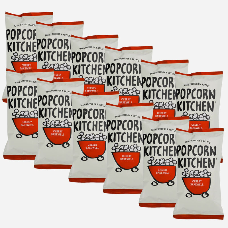 Cherry Bakewell Popcorn Snack Bag, 30g x 12