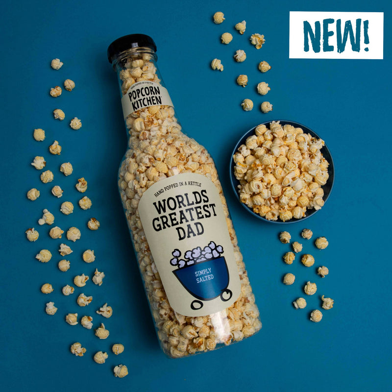 World's Greatest Dad - Sea Salt Popcorn Giant Money Bottle, 350g