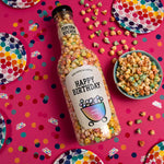 Happy Birthday - Sweet & Salt Rainbow Popcorn Giant Money Bottle, 550g