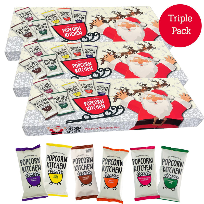 Christmas Popcorn Treat Selection Box, 180g