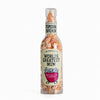 worlds best mum label on a bottle of white chocolate and raspberry popcorn 