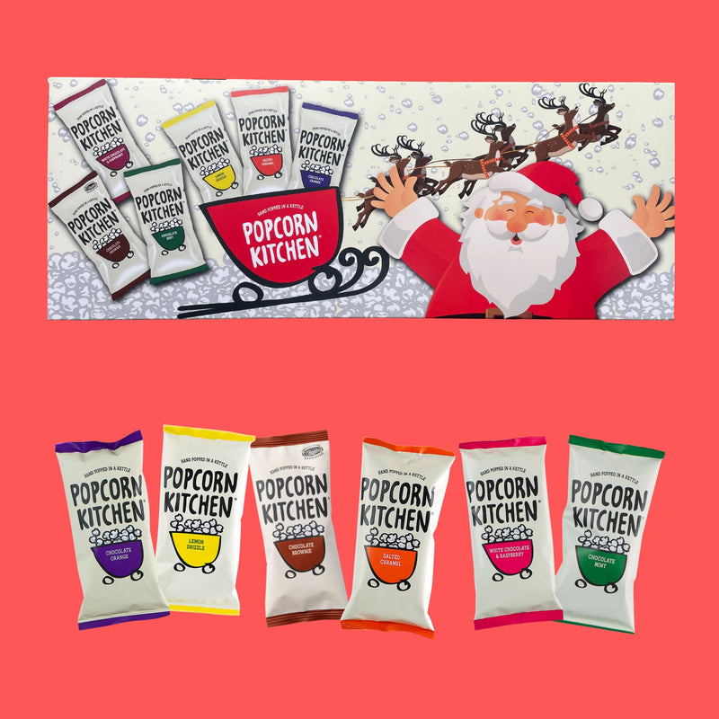 Christmas Popcorn Treat Selection Box, 180g