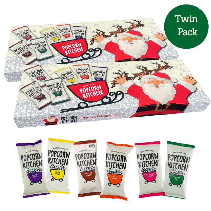 Christmas Popcorn Treat Selection Box, 180g